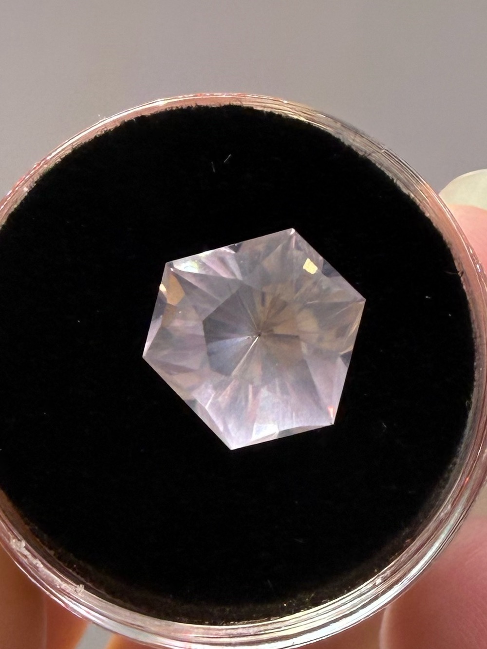 Rose Quartz Hexagon Stone